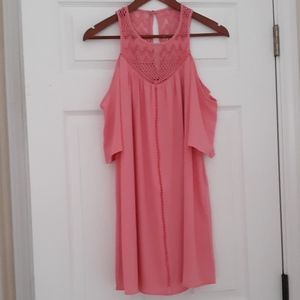 Sequin Hearts Pink Dress in XS